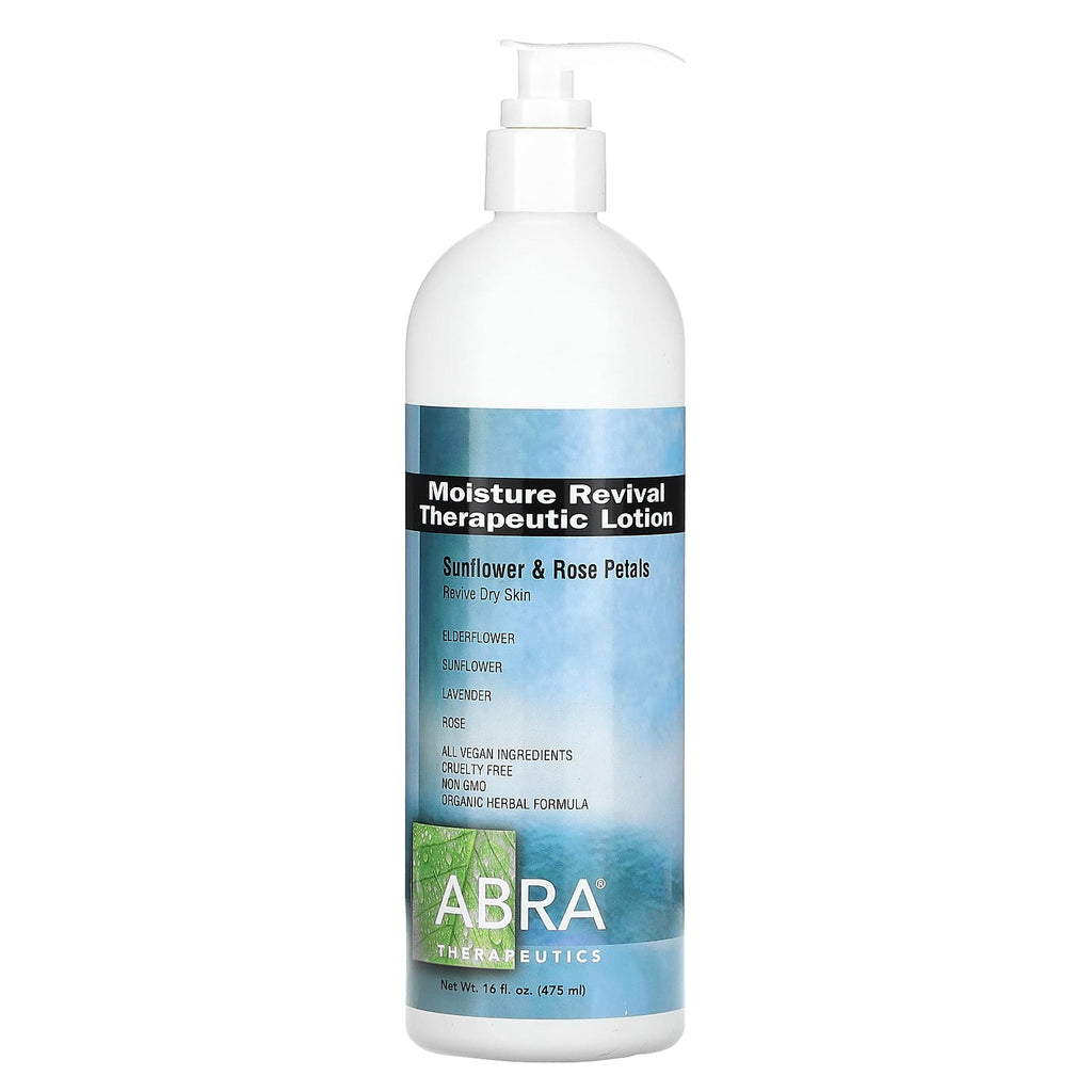 Abra Therapeutics, Moisture Revival Therapeutic Lotion, Sunflower & Rose Petals, 16 fl oz (475 ml)