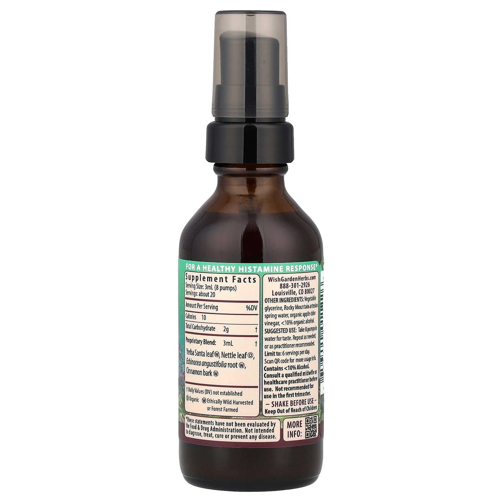 WishGarden Herbs, Kick-Ass™ Allergy, Pregnancy, 2 fl oz (59 ml)