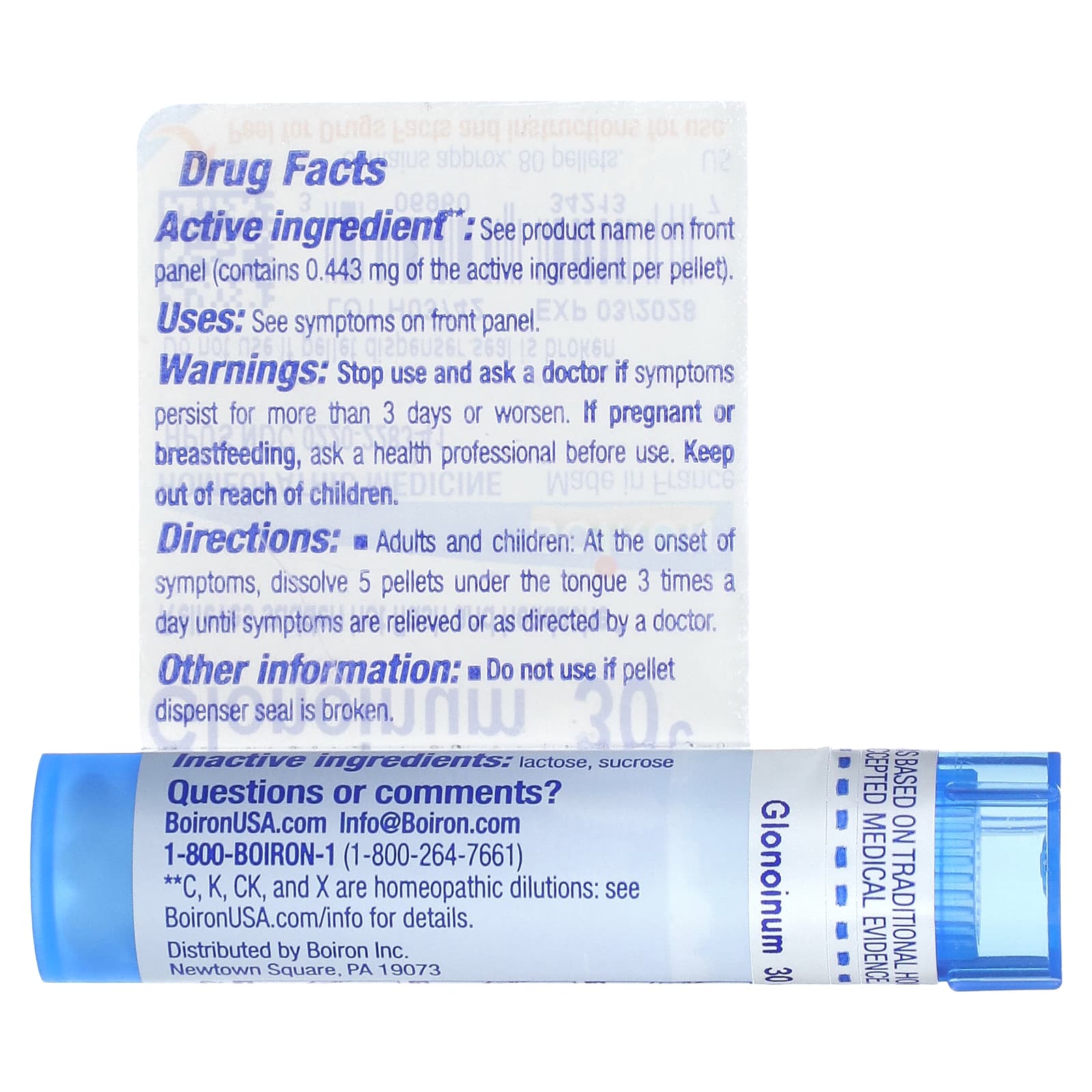 Boiron, Glonoinum, 30C, Menopause, Approx 80 Pellets