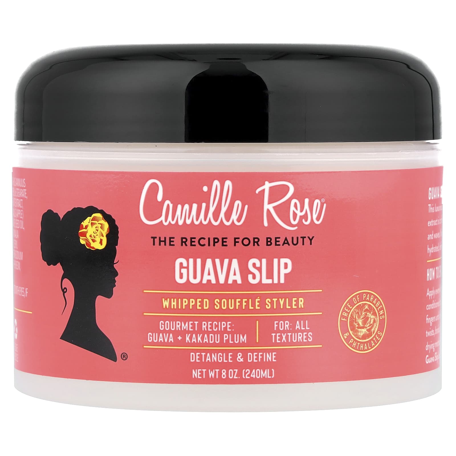Camille Rose, Guava Slip, Whipped Souffle Styler, For All Textures, 8 oz (240 ml)