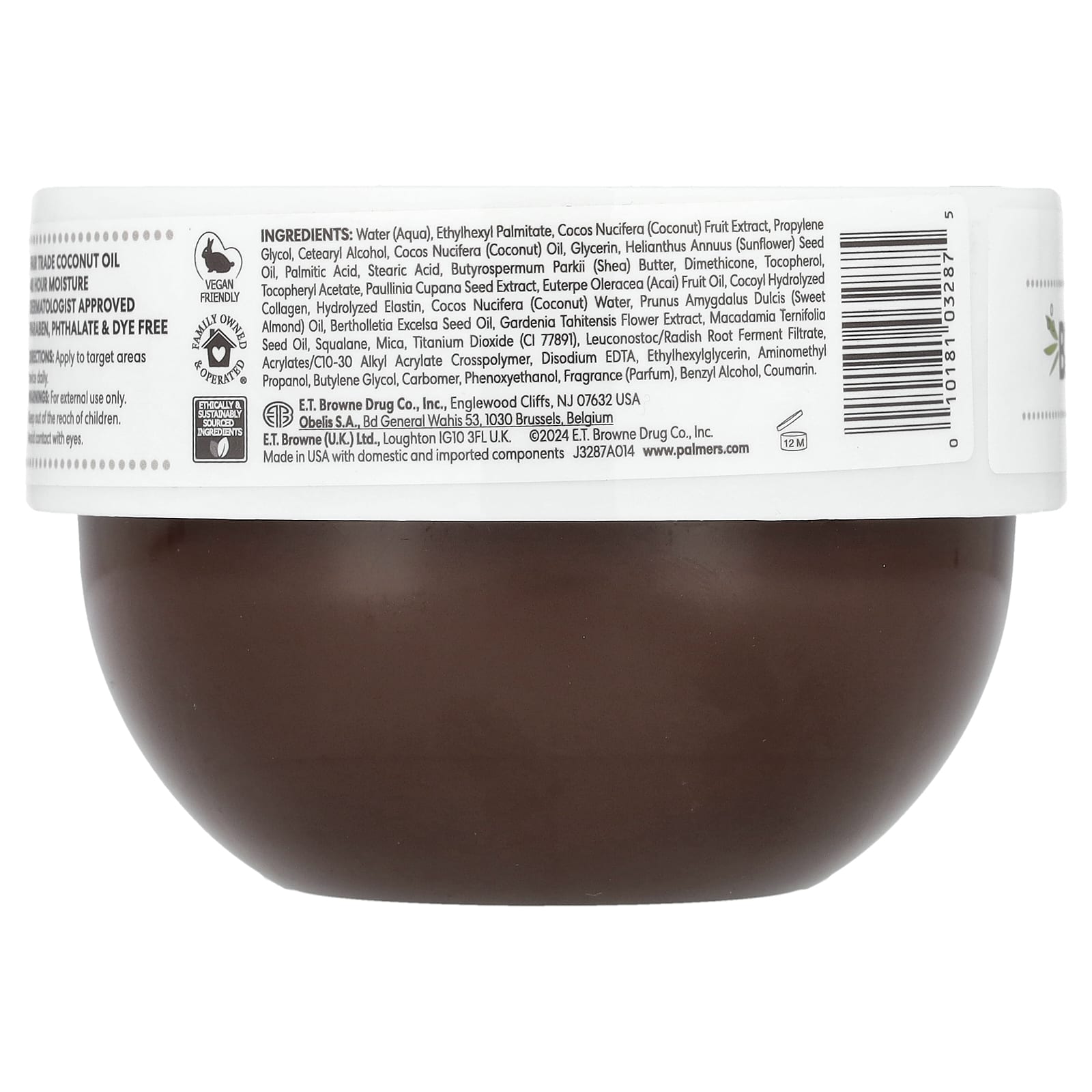 Palmer's, Coconut Oil Formula® with Vitamin E, Brazilian Coco Cream, Whipped, 8.8 oz (250 g)