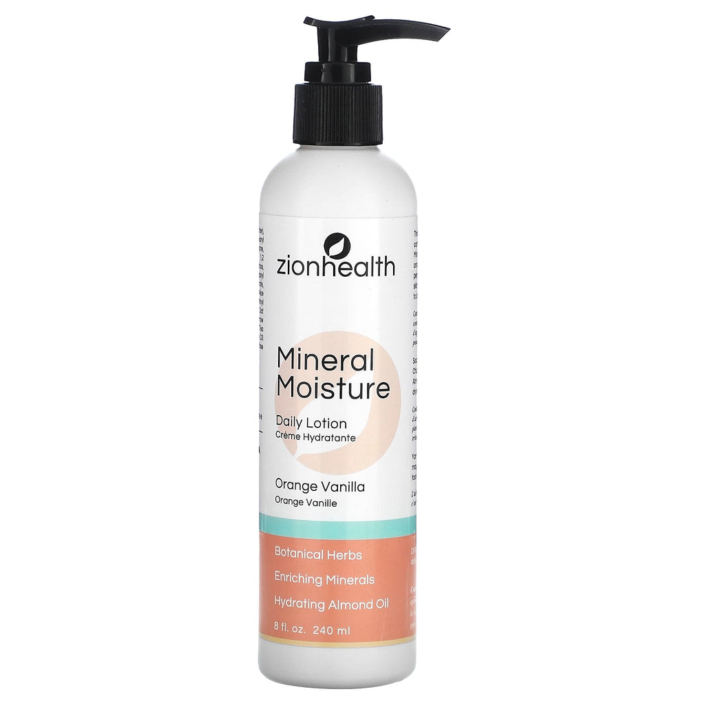 Zion Health, Mineral Moisture Daily Lotion, Orange Vanilla, 8 fl oz (240 ml)