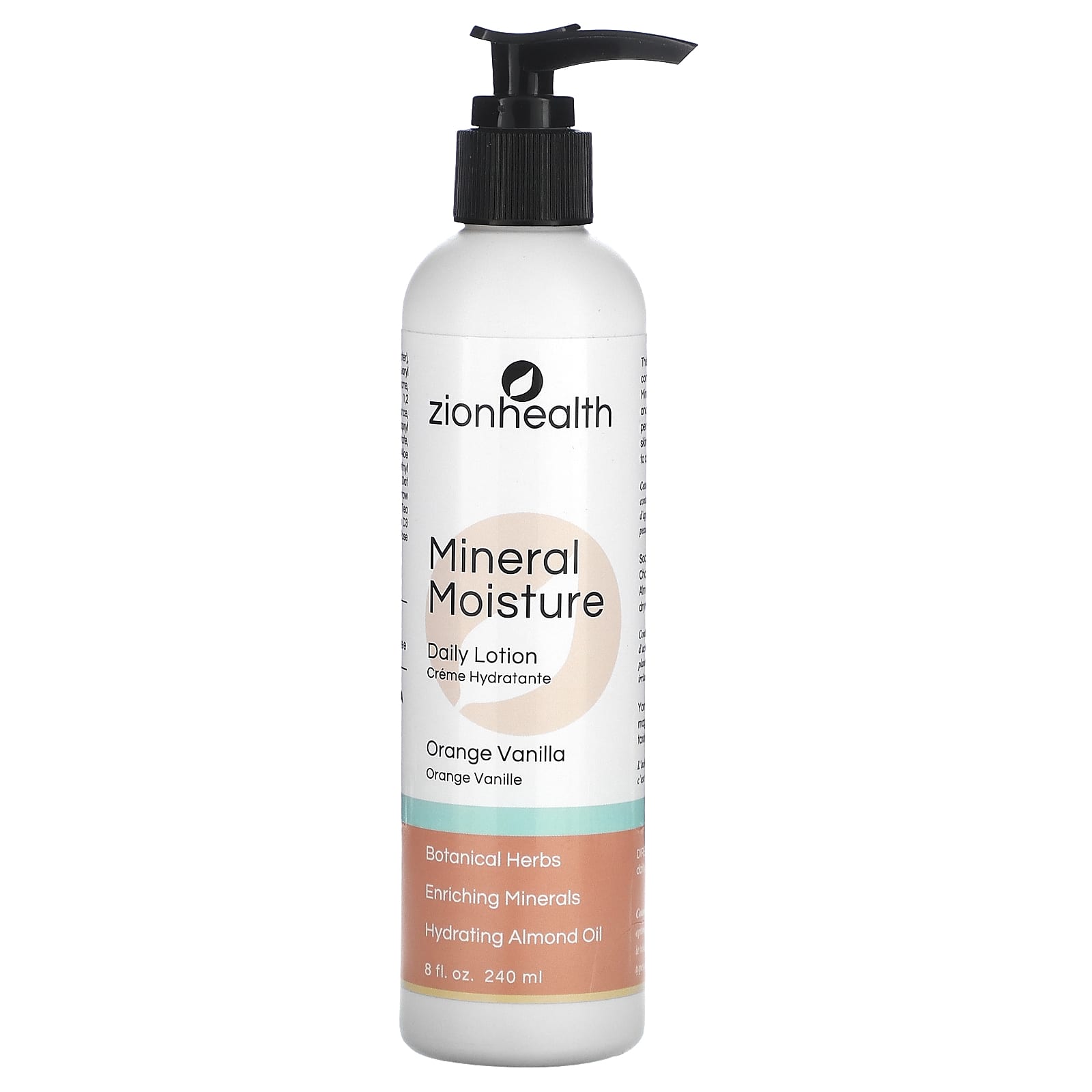 Zion Health, Mineral Moisture Daily Lotion, Orange Vanilla, 8 fl oz (240 ml)