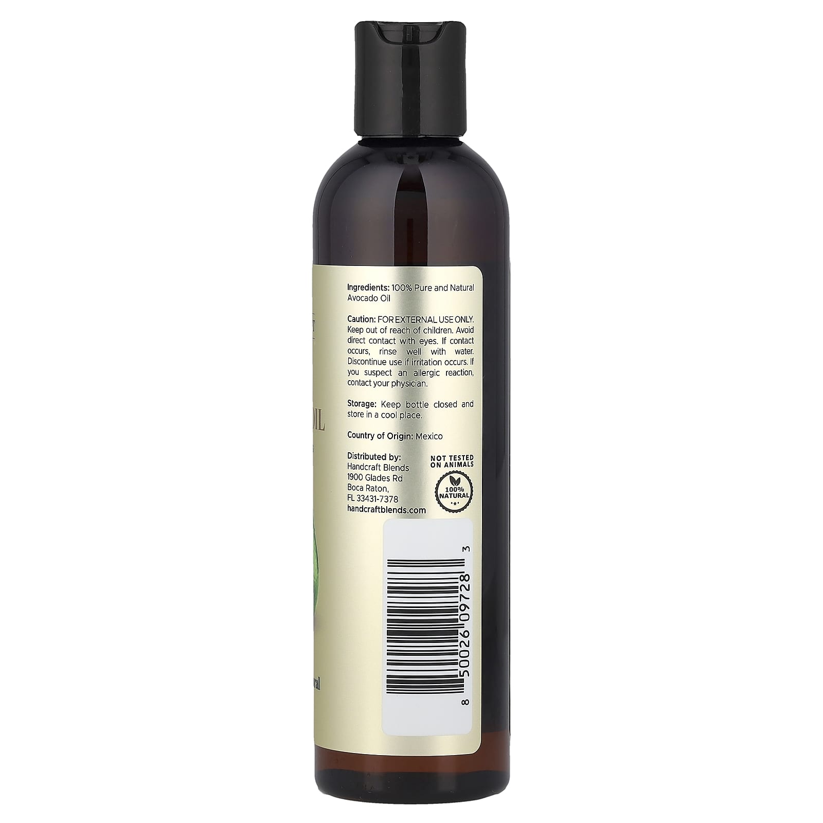 Handcraft Blends, 100% Pure Avocado Oil, 8 fl oz (236 ml)