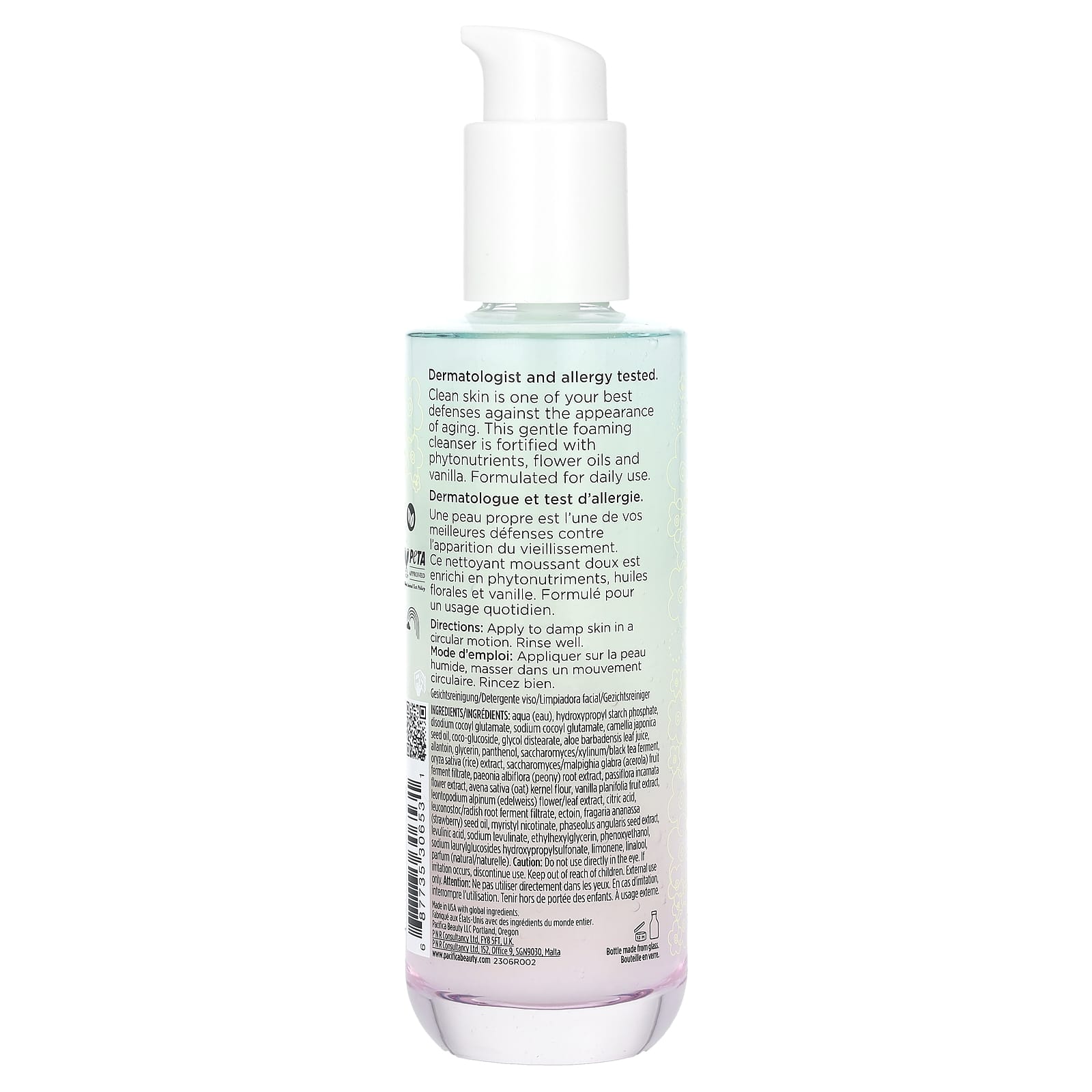 Pacifica, Future Youth, Foaming Cleansing Gel, Oat & Flower Milk, 4.7 fl oz (140 ml)