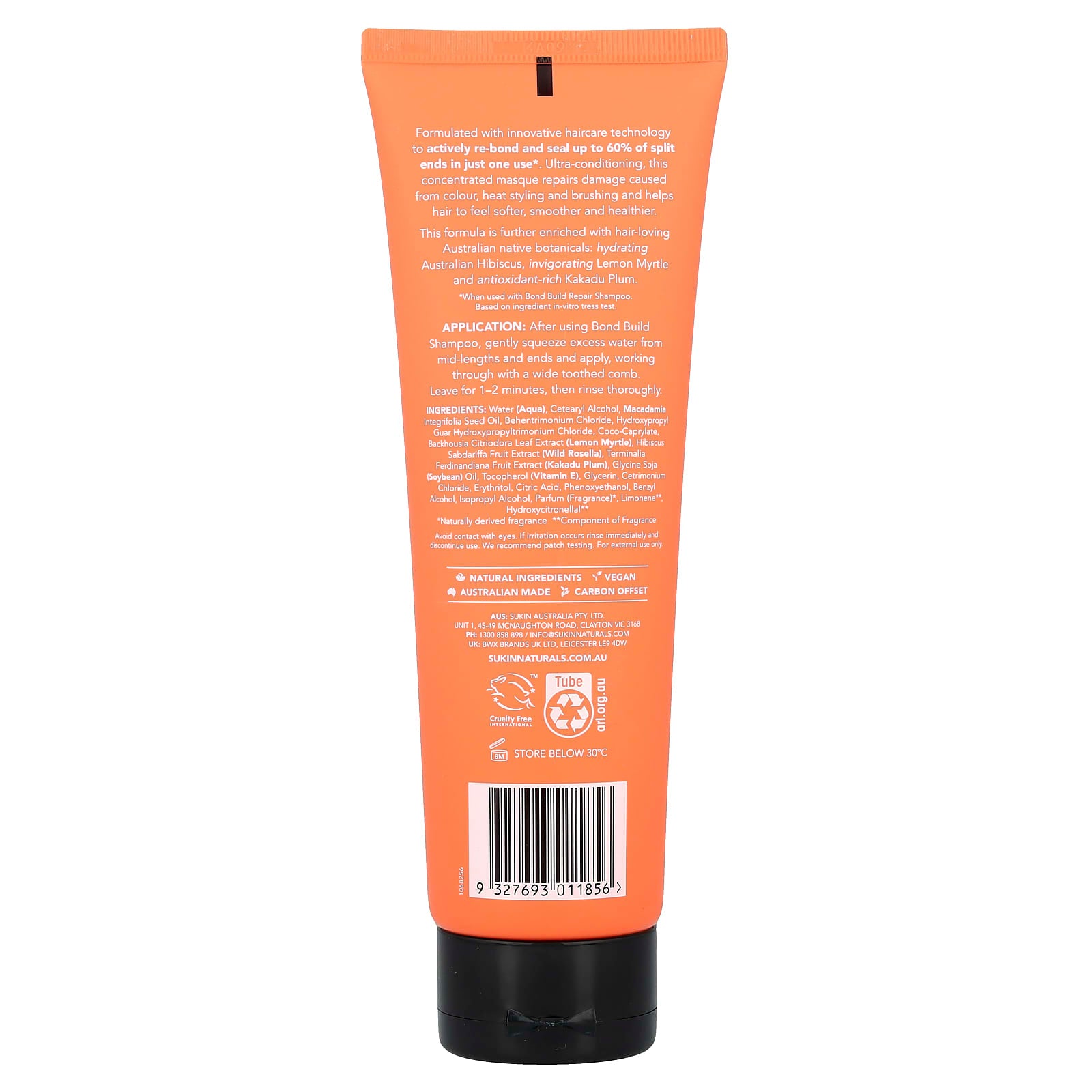 Sukin, Haircare, Bond Build, Intensive Repair Masque, 6.76 fl oz (200 ml)