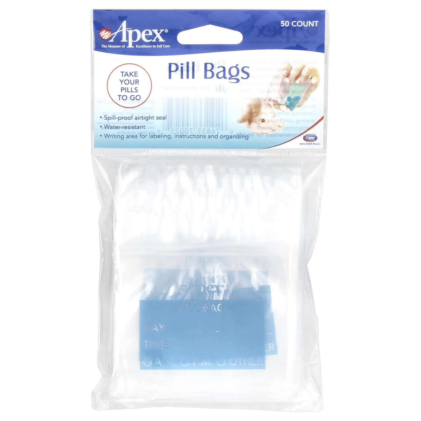 Apex, Pill Bags, 50 Count
