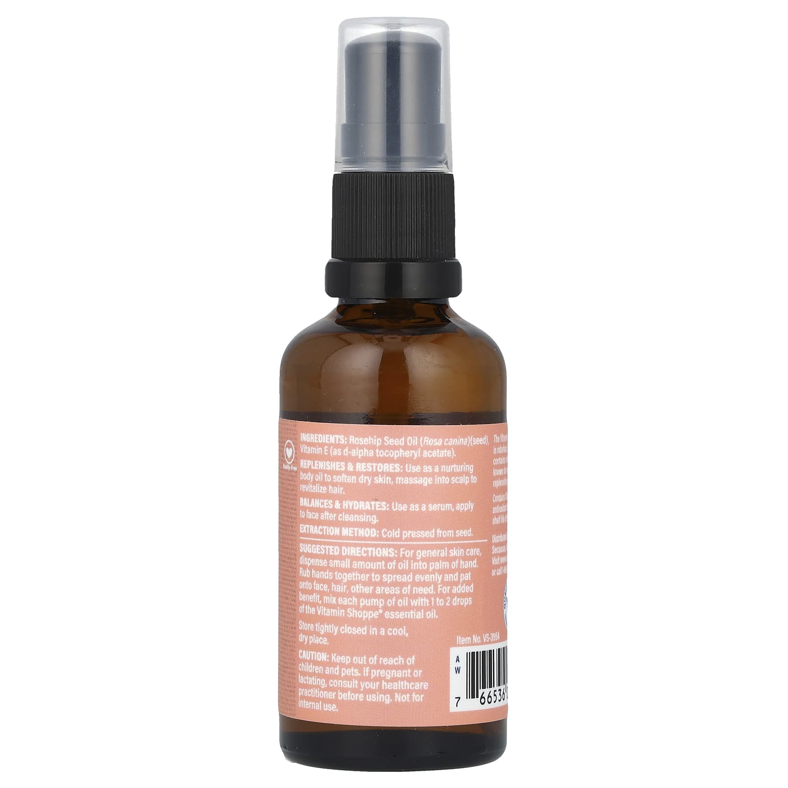 The Vitamin Shoppe, Rosehip Skin Care Oil, 1.7 fl oz (50 ml)