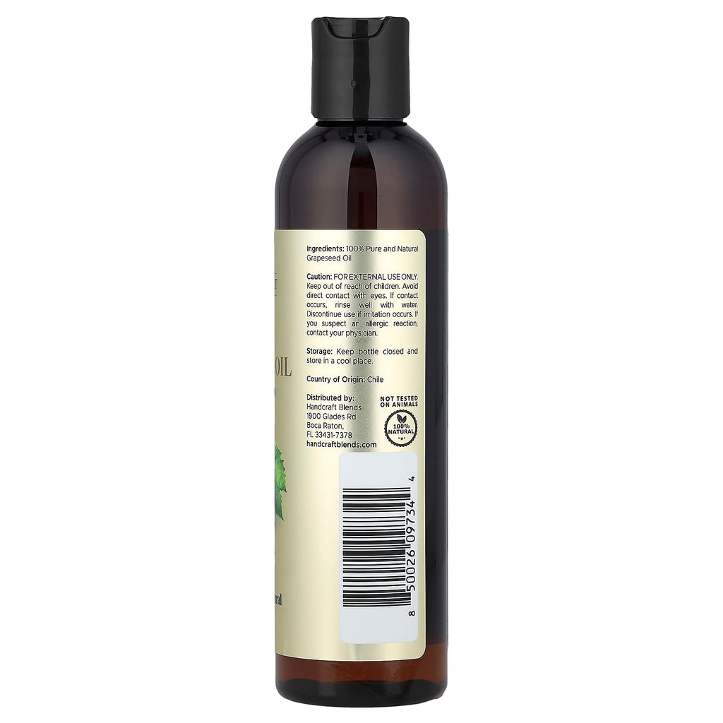 Handcraft Blends, 100% Pure Grapeseed Oil, 8 fl oz (236 ml)