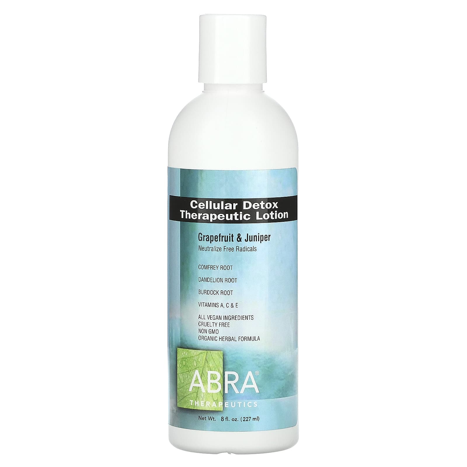 Abra Therapeutics, Cellular Detox Therapeutic Lotion, Grapefruit & Juniper, 8 fl oz (227 ml)