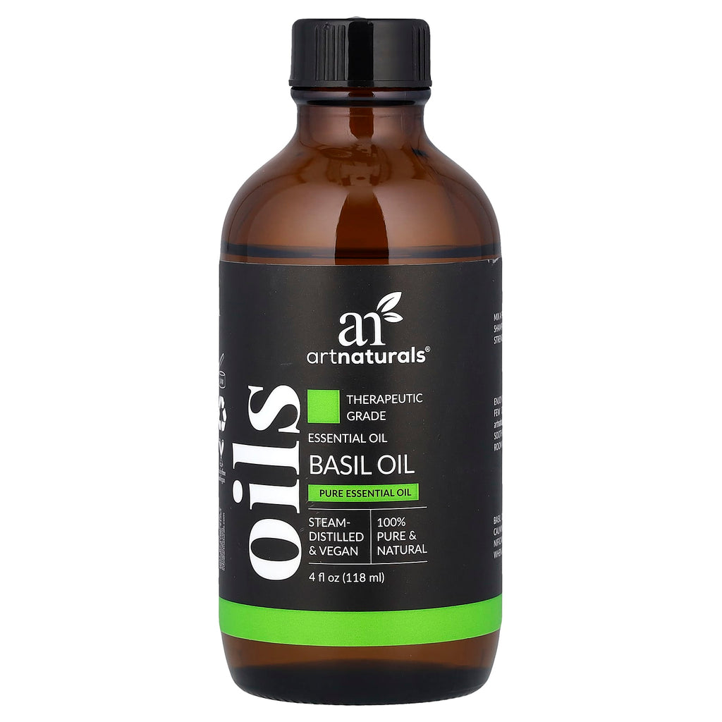 artnaturals, Essential Oil, Basil, 4 fl oz (118 ml)