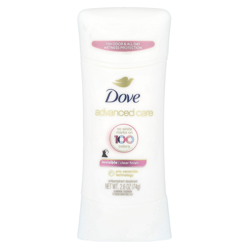Dove, Advanced Care, Invisible, Anti-Perspirant Deodorant, Clear Finish, 2.6 oz (74 g)