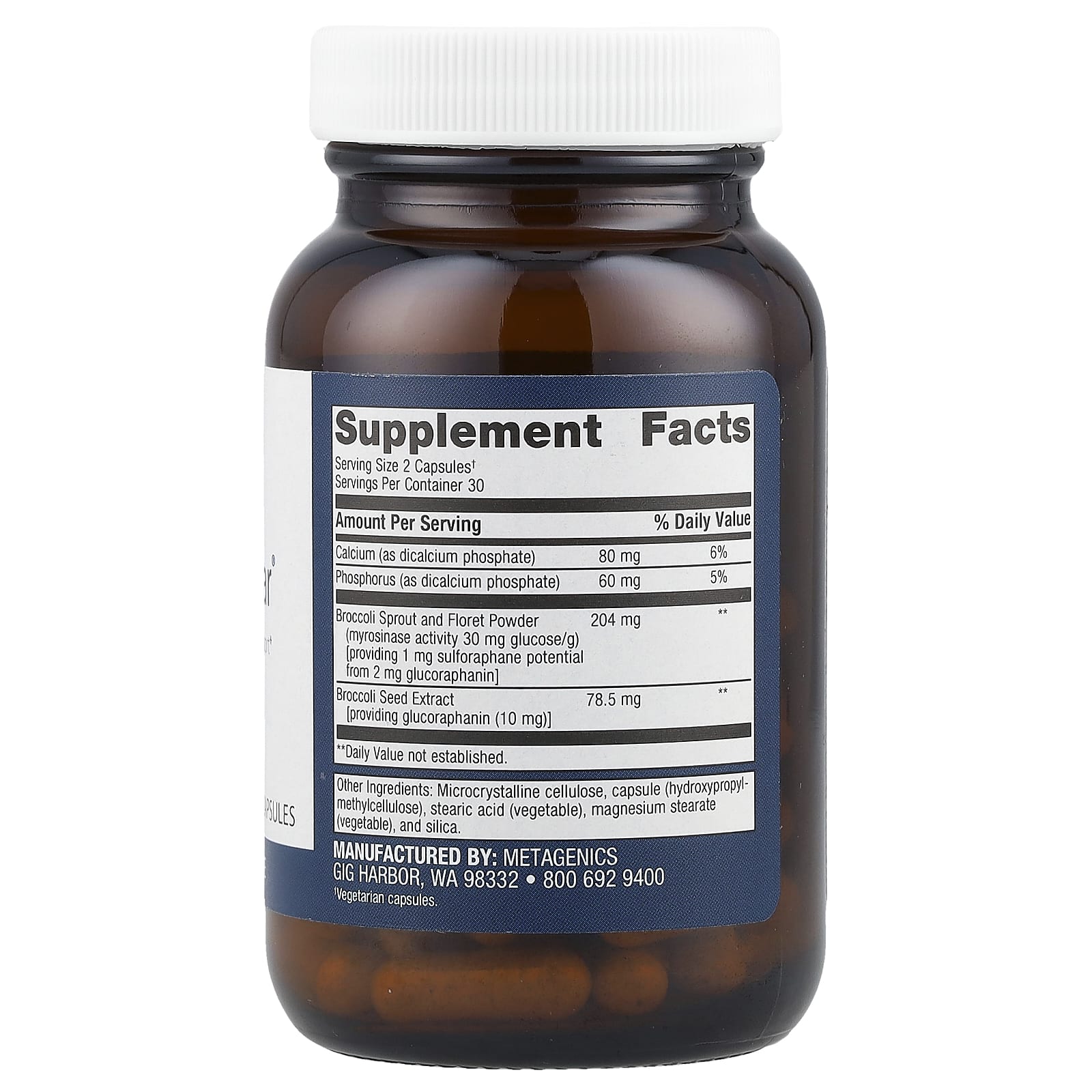 Metagenics, SulforaClear®, 60 Capsules