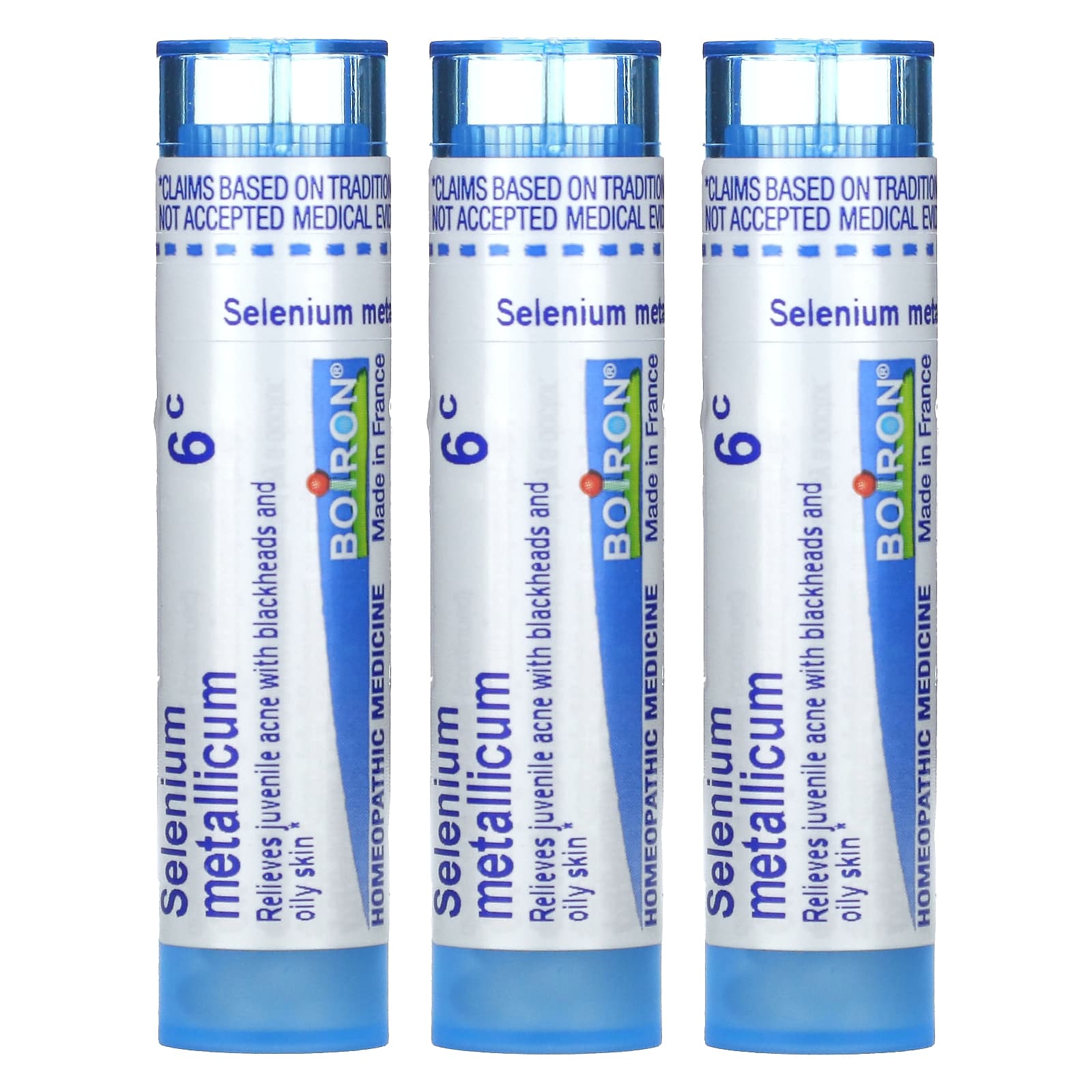 Boiron, Acne Relief, 3 Tubes, 80 Meltaway Pellets Each
