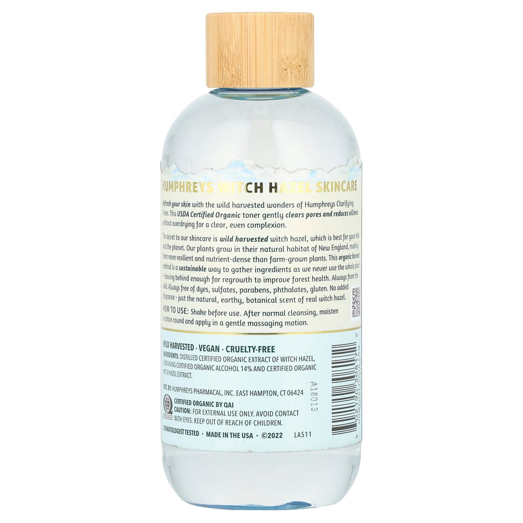Humphreys, Witch Hazel, Clarifying Toner, 8 fl oz (236 ml)