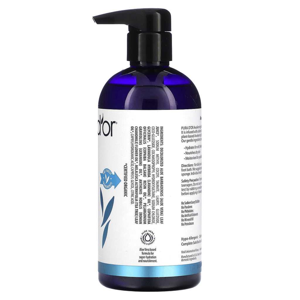 Pura D'or, Awakening Body Wash, 16 fl oz (473 ml)