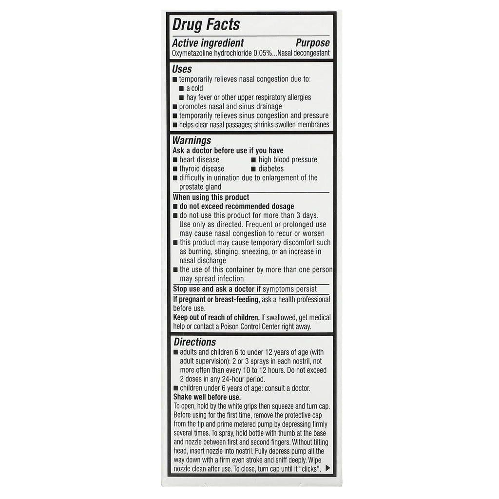 Mucinex, Sinus-Max, Severe Nasal Congestion Relief, 0.75 fl oz (22 ml)