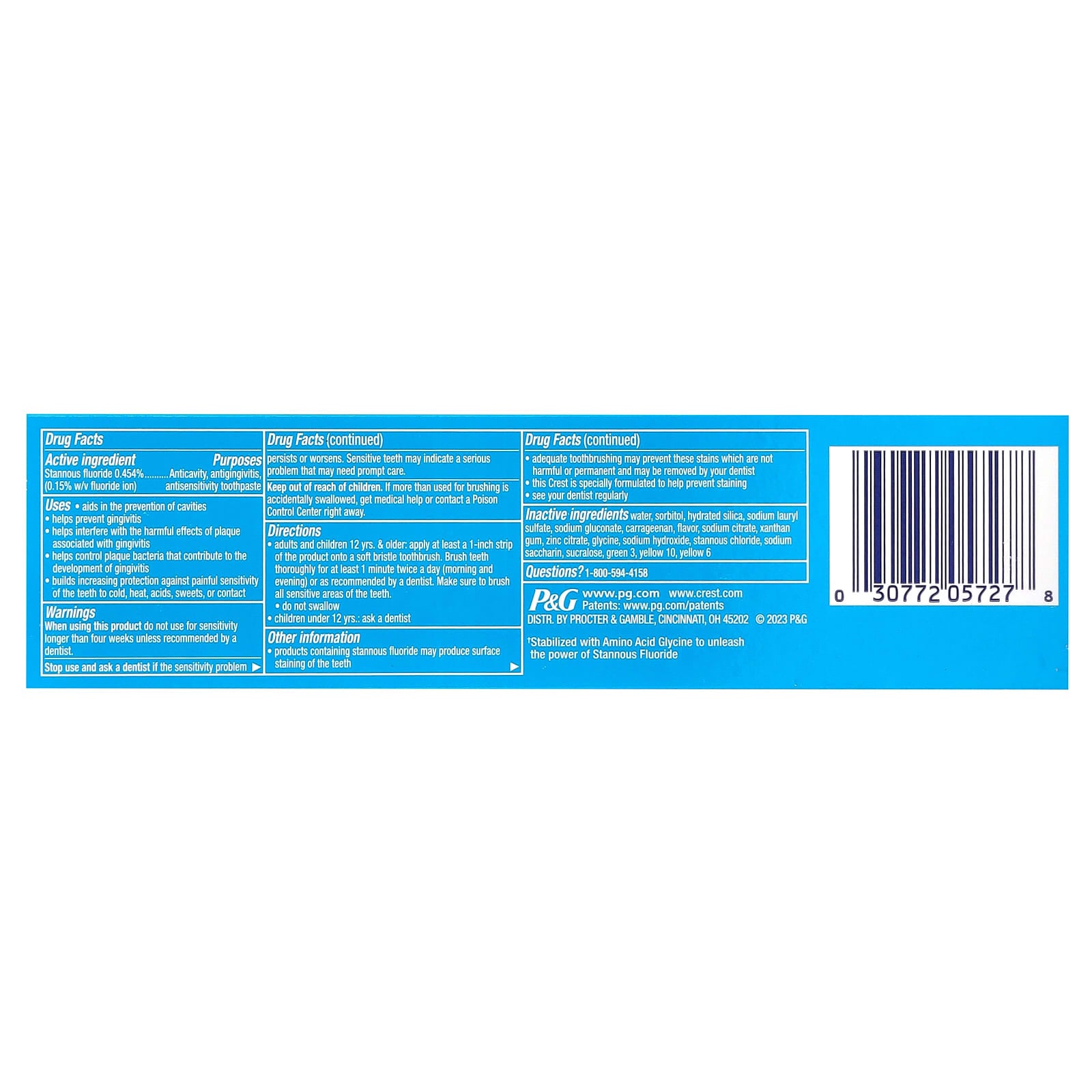 Crest, Pro Health, Fluoride Toothpaste, With a Touch of Scope, 4.3 oz (121 g)
