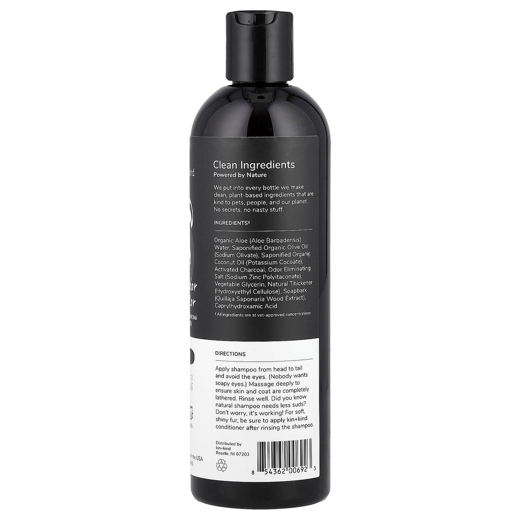 Kin+Kind, Skunk Odor Eliminator Shampoo, For Dogs + Cats, Unscented, 12 fl oz (354 ml)