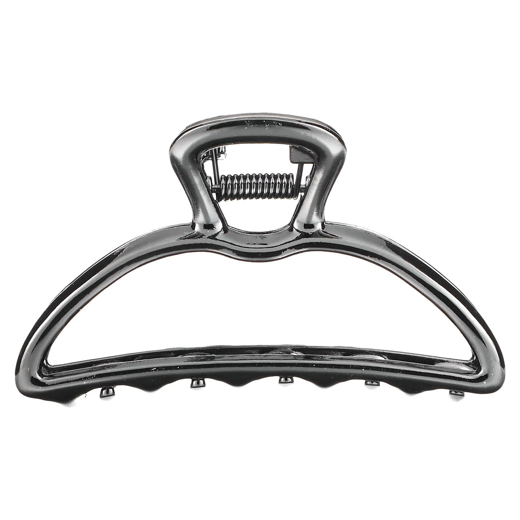 Kitsch, Open Shape Claw Clip, Hematite, 1 Clip