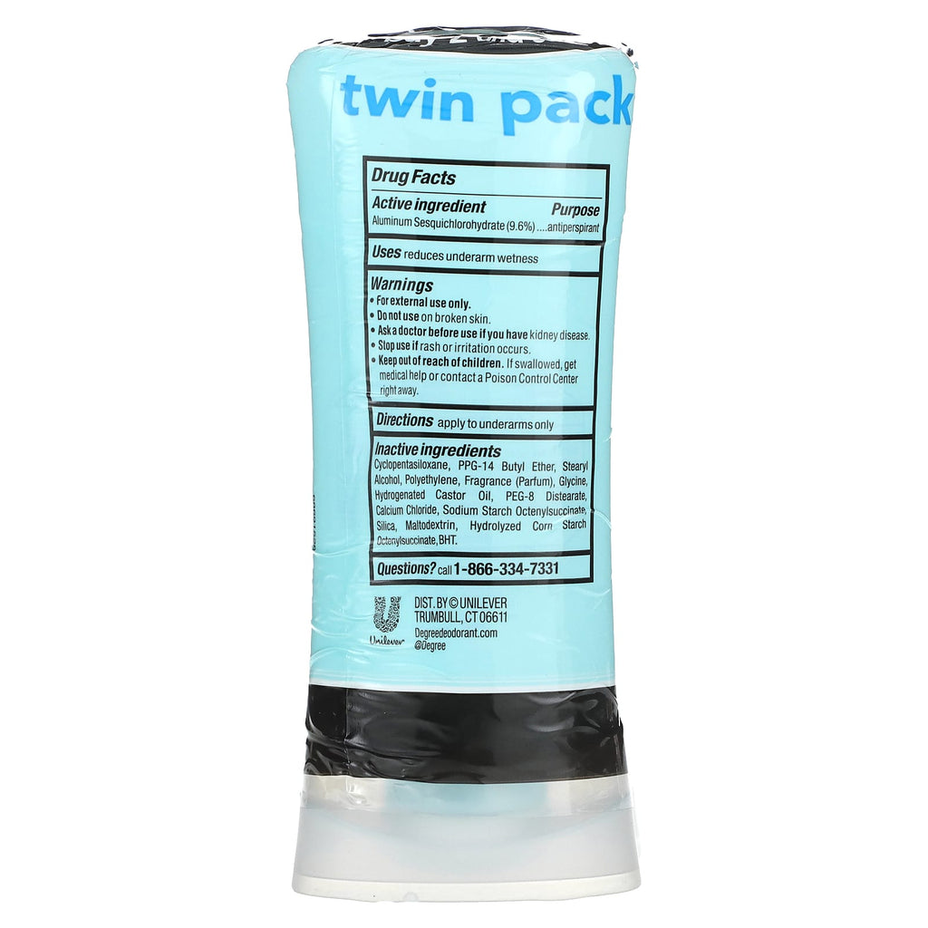 Degree, UltraClear, Black & White, Antiperspirant Deodorant, 2 Pack, 2.6 oz (74 g) Each