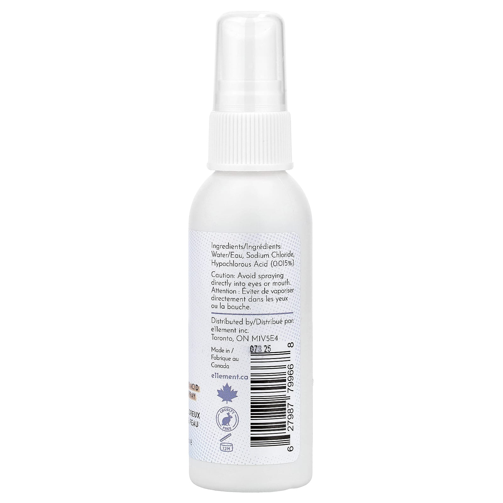 e11ement, Hypochlorous Acid Face & Skin Spray, 2 fl oz (60 ml)