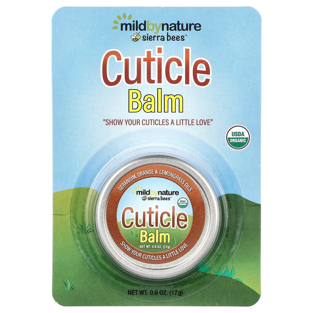Mild By Nature, Sierra Bees™, Cuticle Care Balm, Geranium, Orange & Lemongrass, 0.6 oz (17 g)