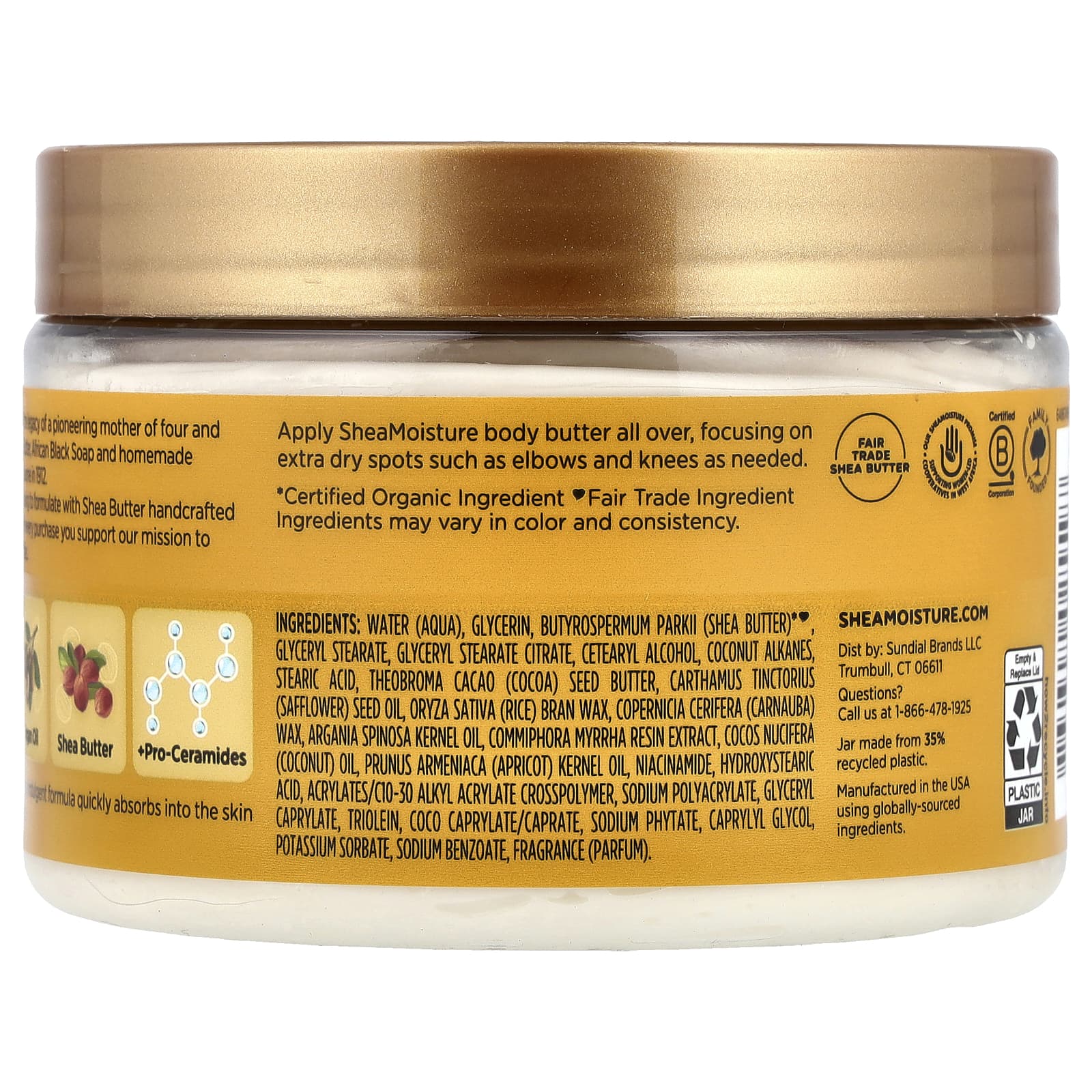 SheaMoisture, Deeply Moisturizing Body Butter, Raw Shea Butter, 11.5 oz (326 g)