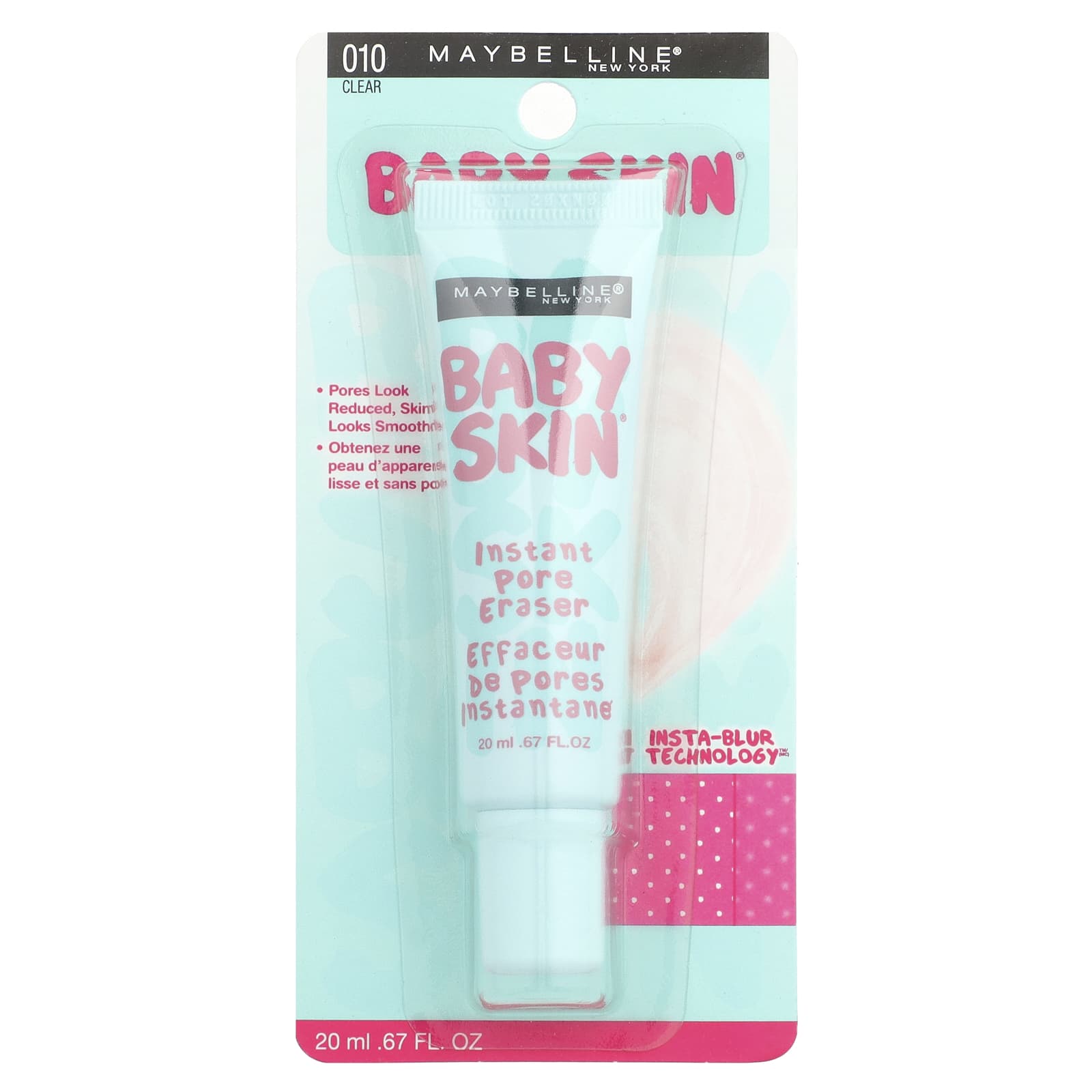 Maybelline, Baby Skin®, Instant Pore Eraser, 010 Clear, 0.67 fl oz (20 ml)