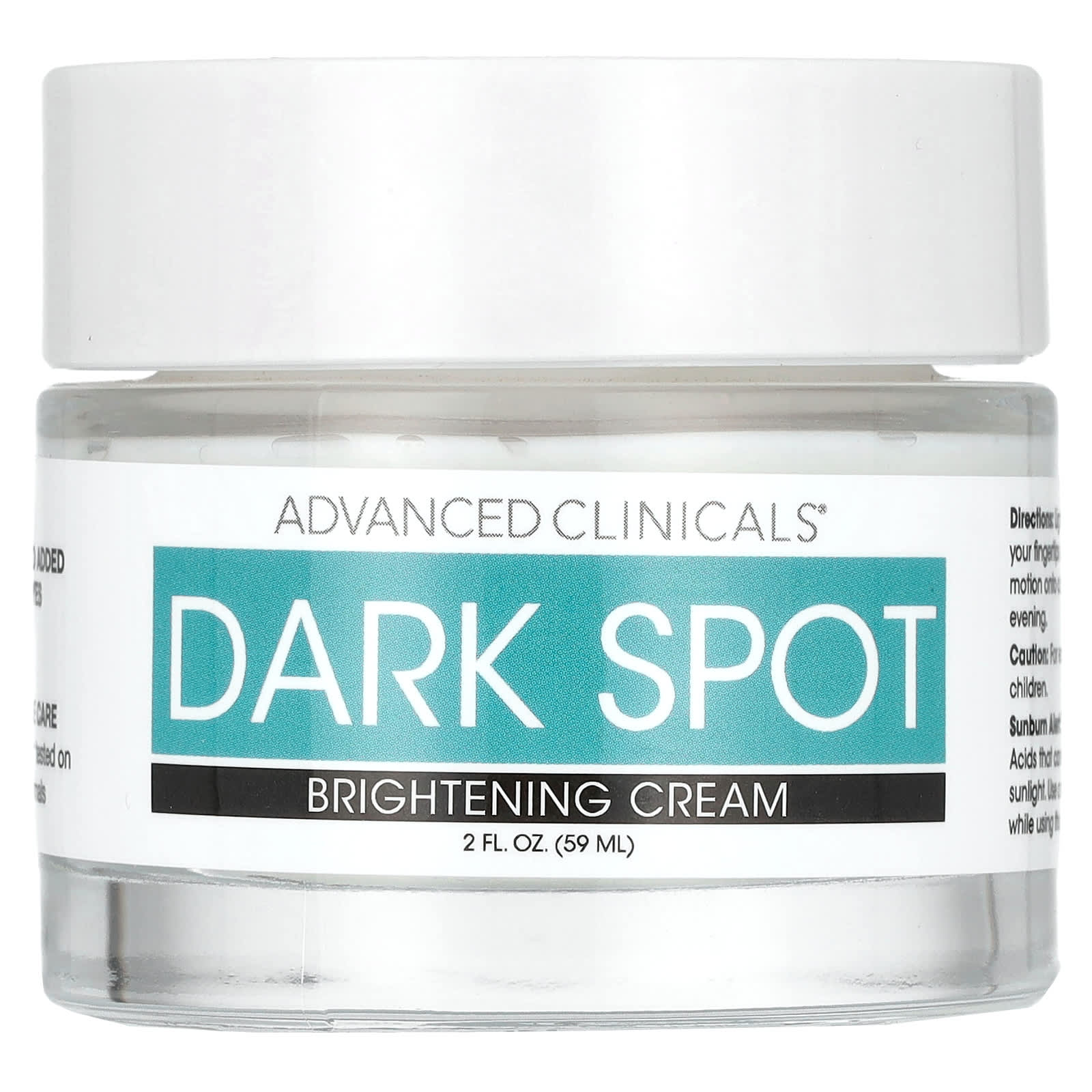 Advanced Clinicals, Dark Spot, Brightening Cream, 2 fl oz (59 ml)