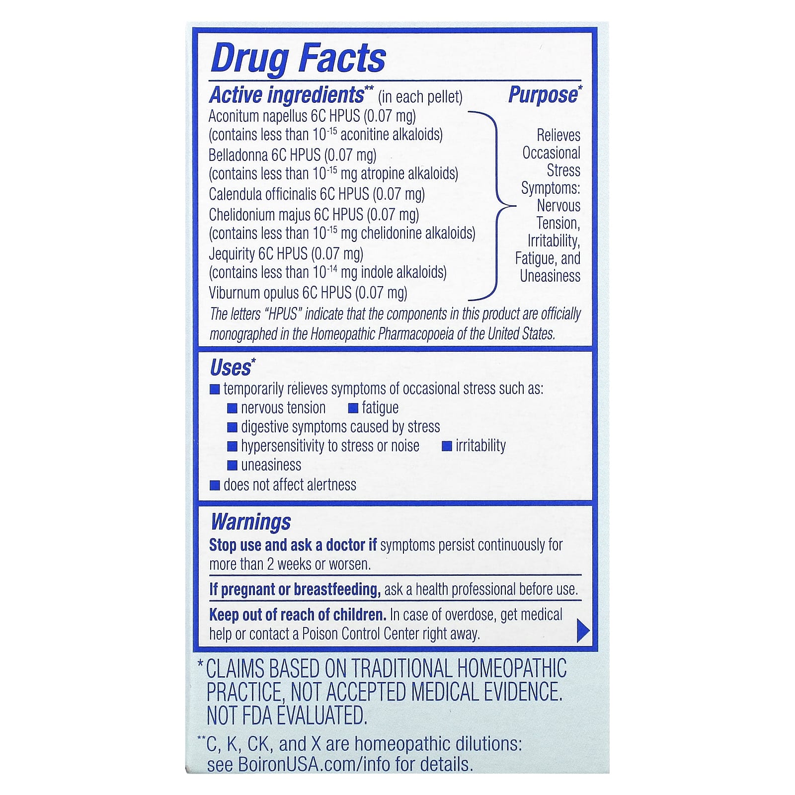 Boiron, StressCalm® On The Go, 2 Portable Tubes, 80 Pellets Each