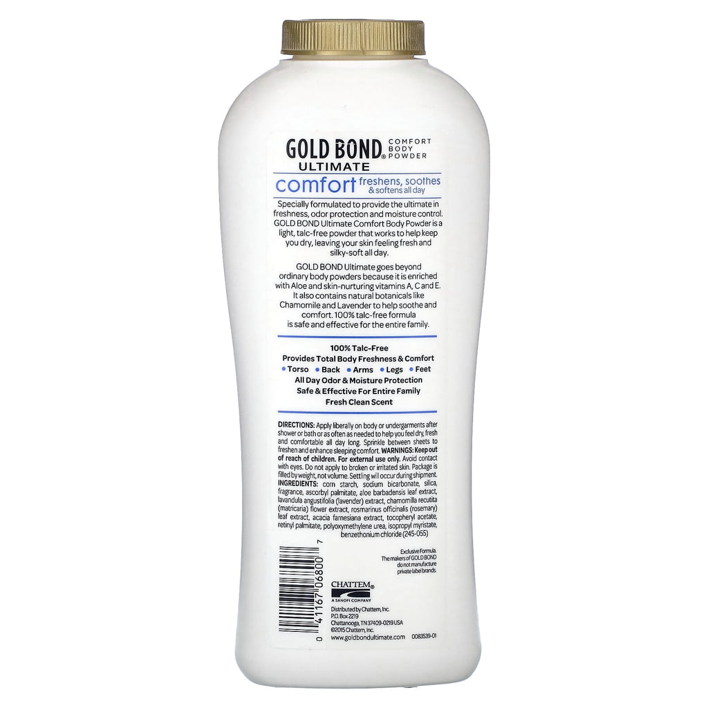 Gold Bond, Ultimate, Body Powder, Comfort, With Aloe & Chamomile, 10 oz (283 g)