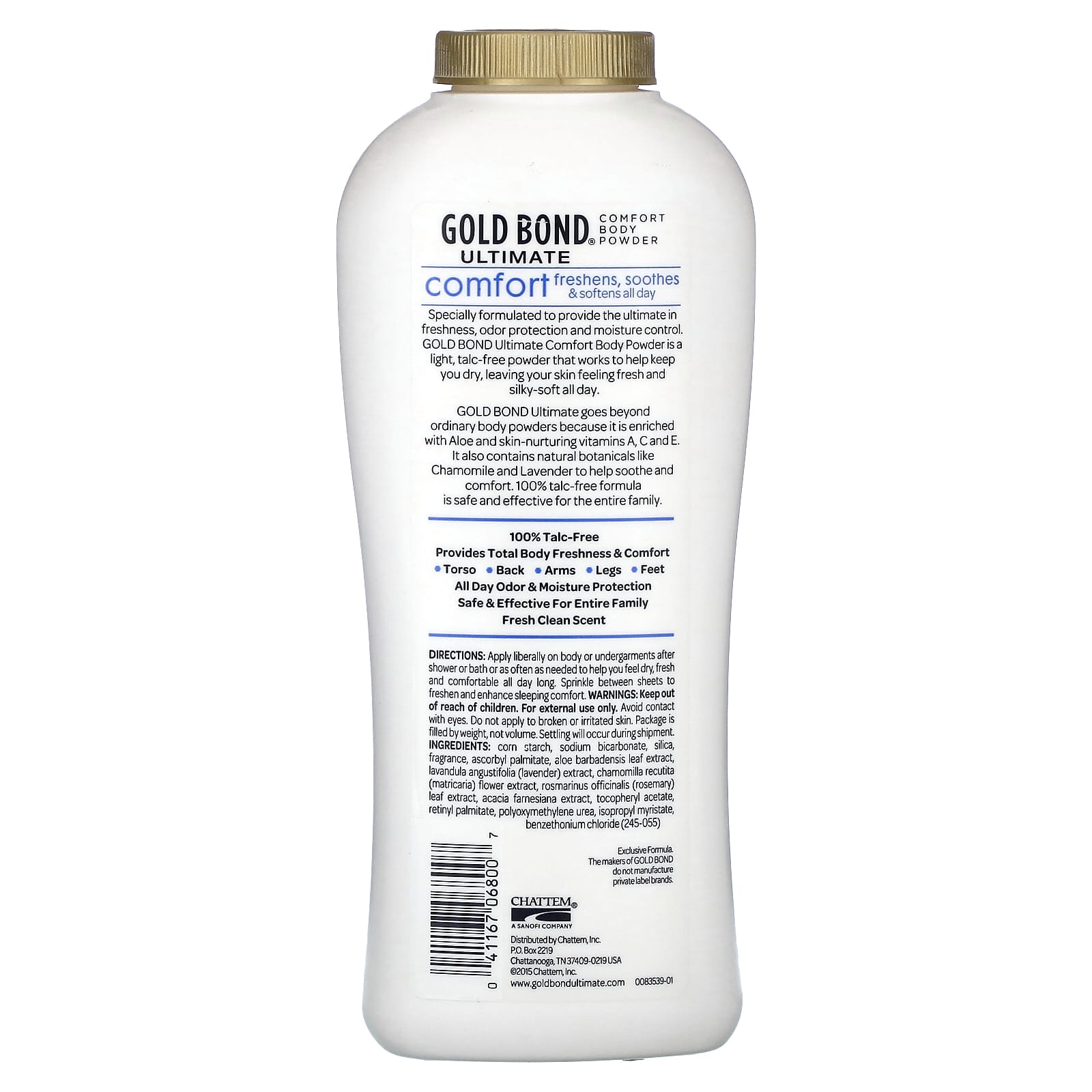 Gold Bond, Ultimate, Body Powder, Comfort, With Aloe & Chamomile, 10 oz (283 g)
