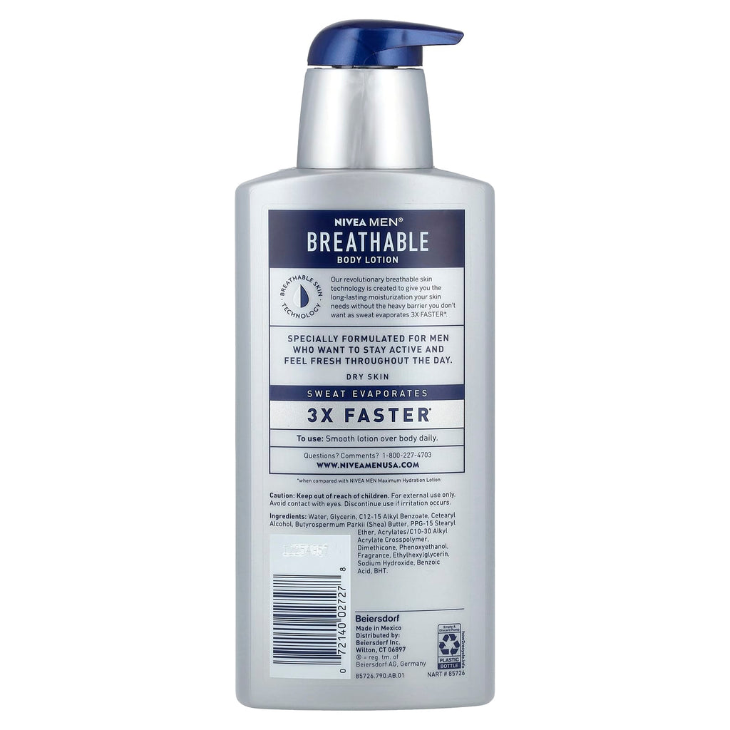 Nivea, Men, Breathable Body Lotion, 13.5 fl oz (400 ml)