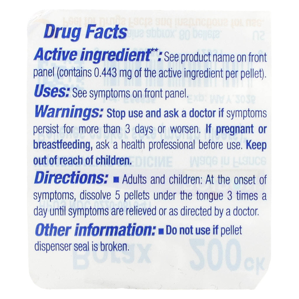 Boiron, Borax, 200CK, Canker Sore Relief, Approx 80 Pellets