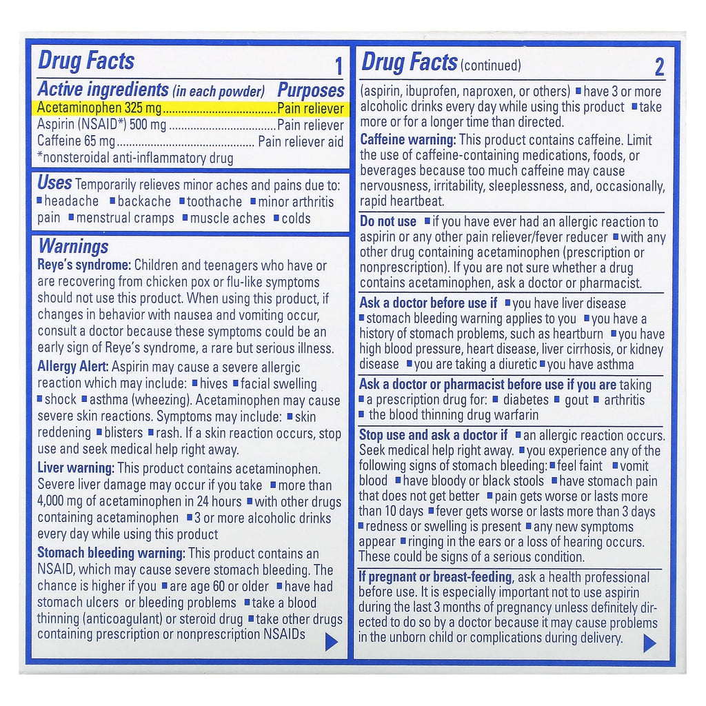 Goody's, Headache Powder, Cool Orange, 24 Packs