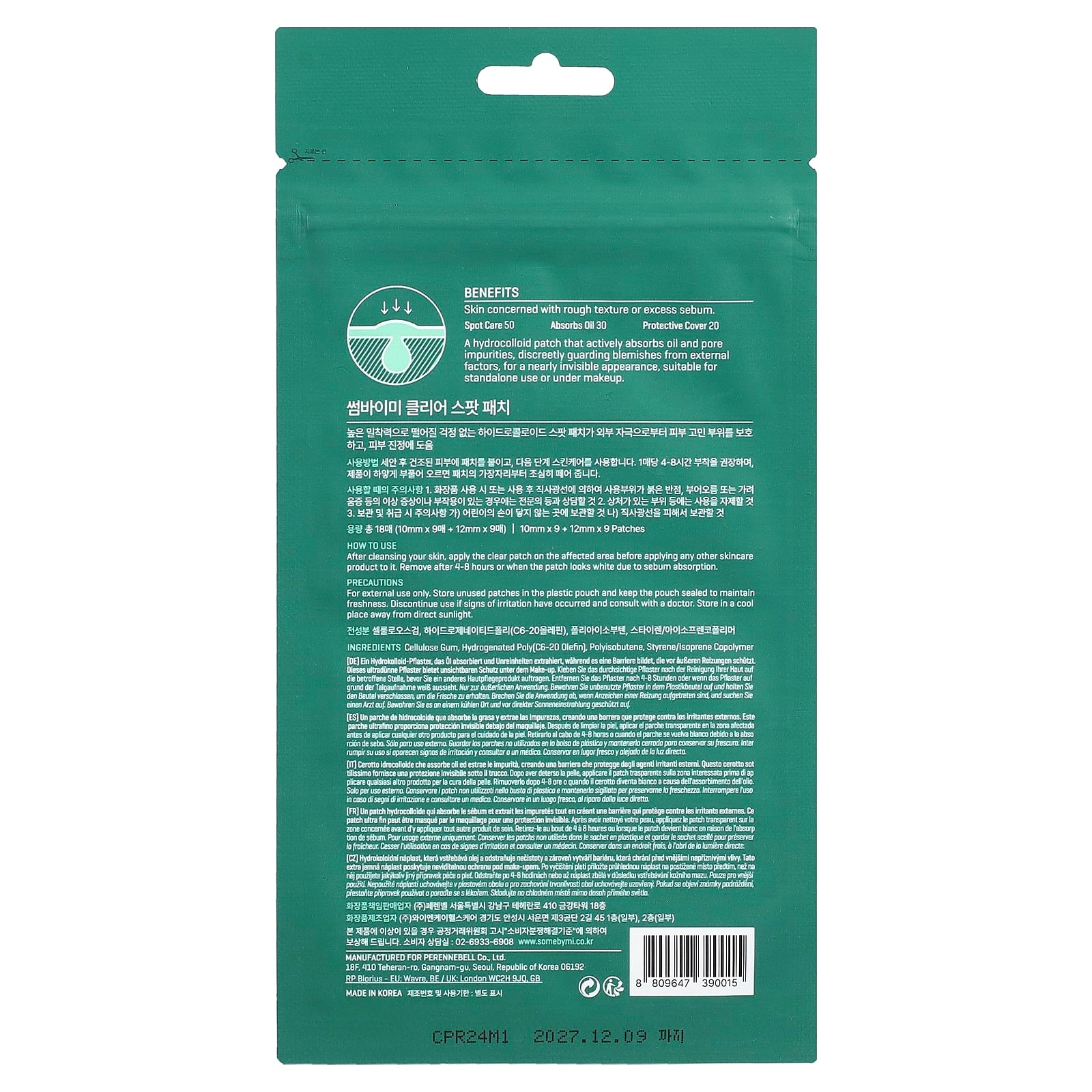 SOME BY MI, Clear Spot Patch, 18 Patches