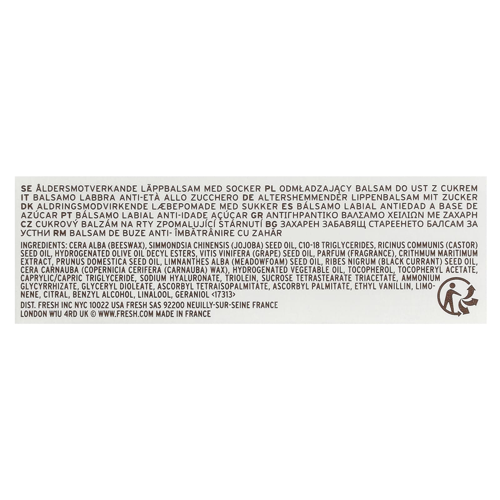 Fresh, Sugar Advanced Therapy Lip Treatment, 0.15 oz (4.3 g)