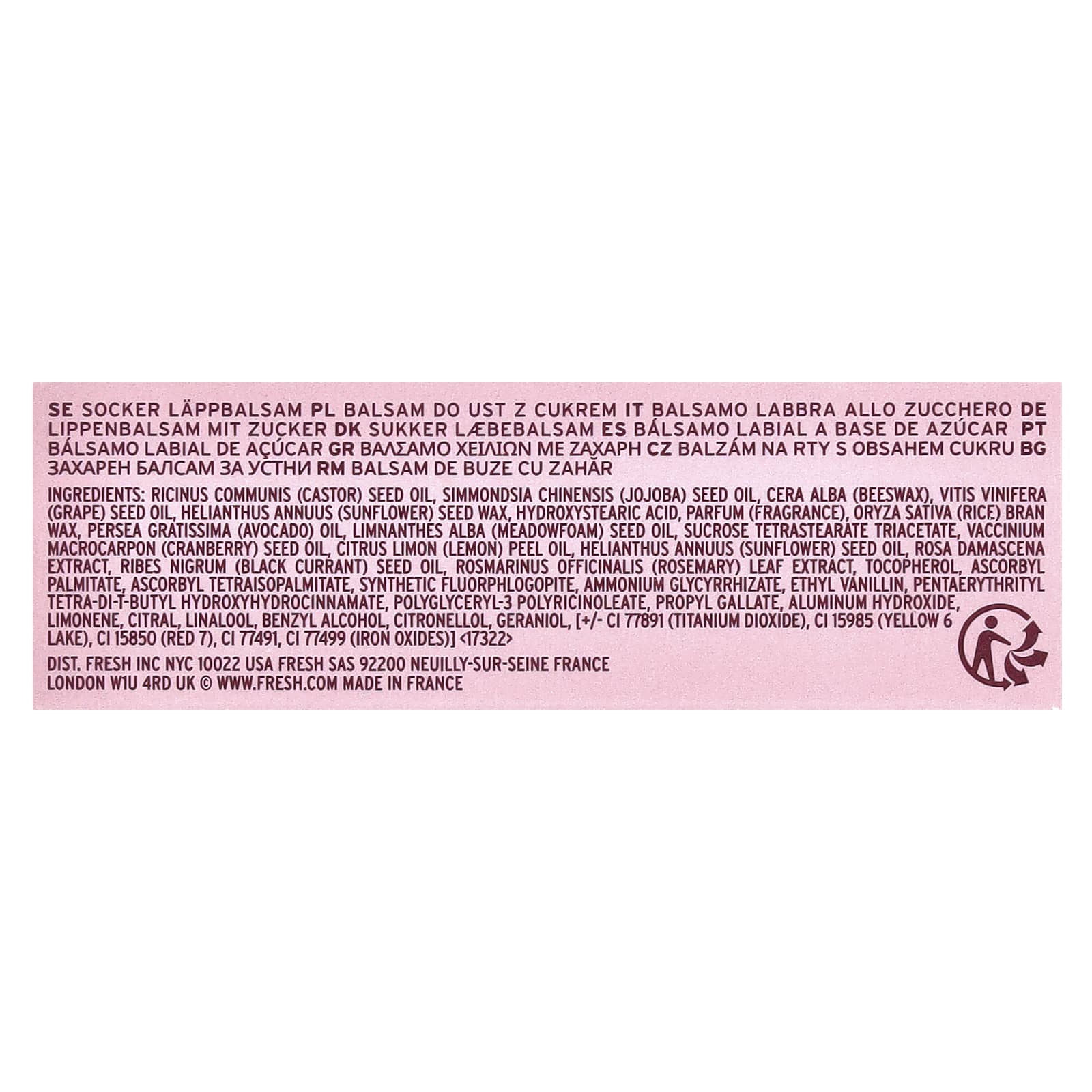 Fresh, Sugar Lip Treatment, Rose, 0.15 oz (4.3 g)