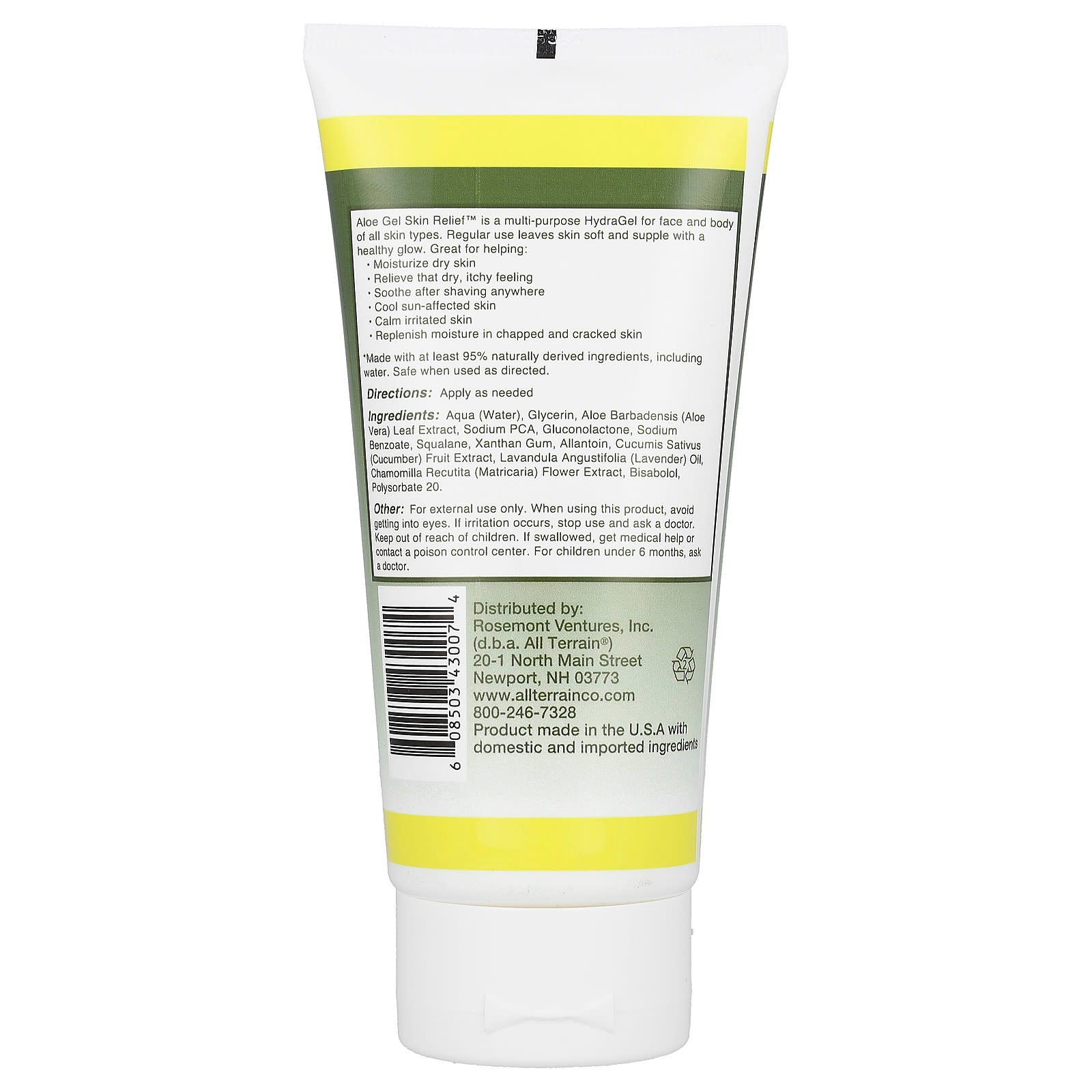 All Terrain, Aloe Gel Skin Relief, 5 fl oz (150 ml)