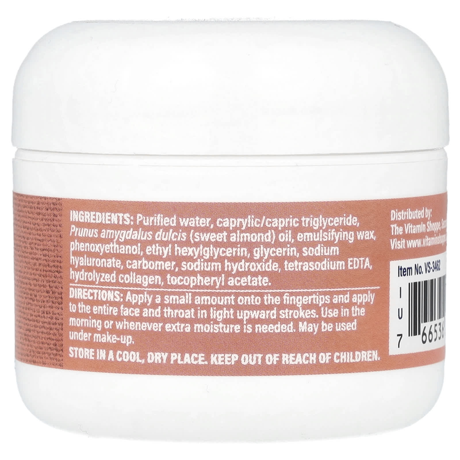 The Vitamin Shoppe, Hyaluronic Moisturizing Creme, 2 oz