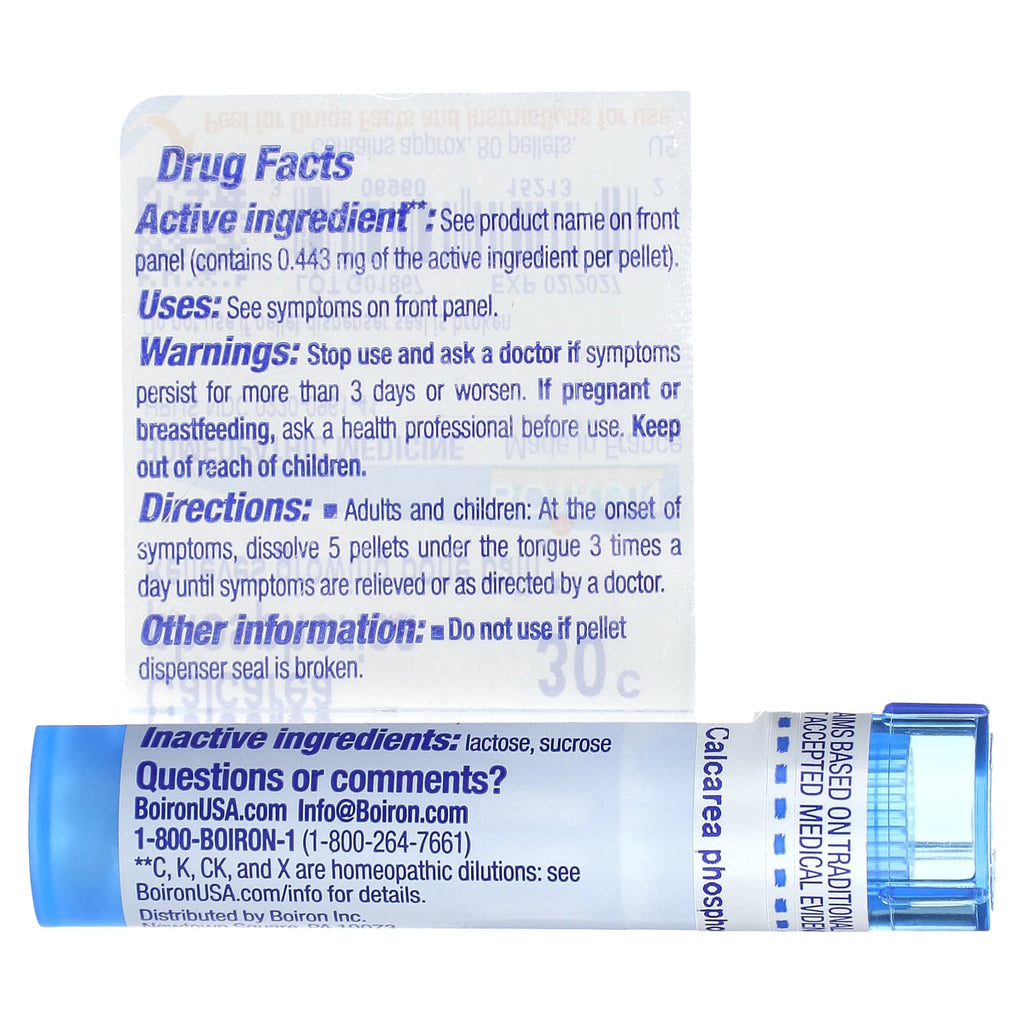 Boiron, Calcarea Phosphorica, 30C, , Approx 80 Pellets