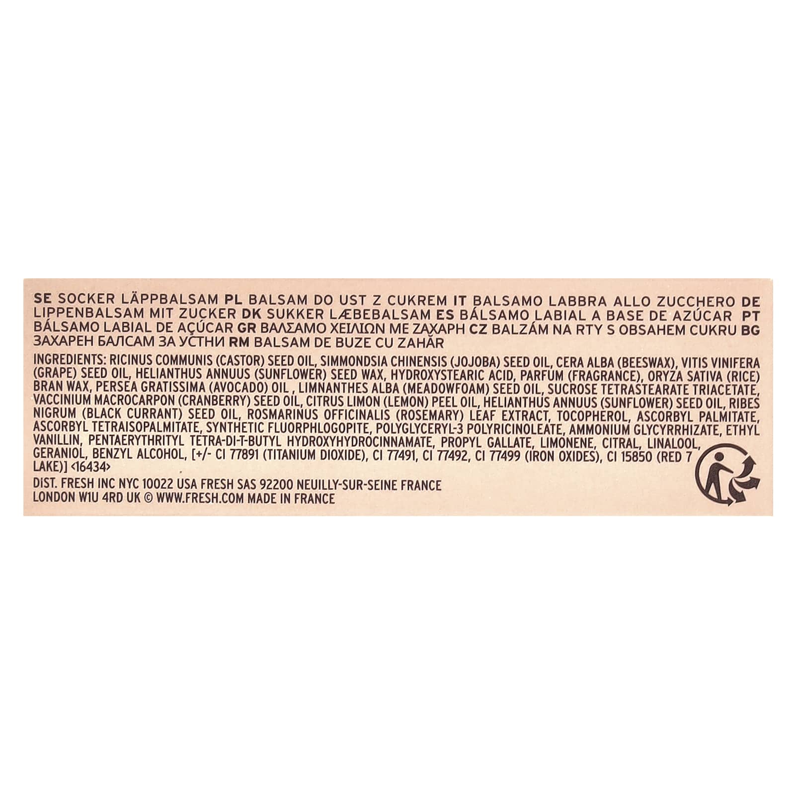 Fresh, Sugar Lip Treatment, Honey, 0.15 oz (4.3 g)