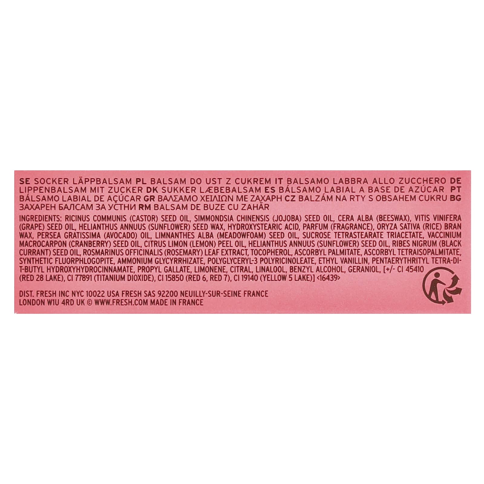Fresh, Sugar Lip Treatment, Papaya, 0.15 oz (4.3 g)