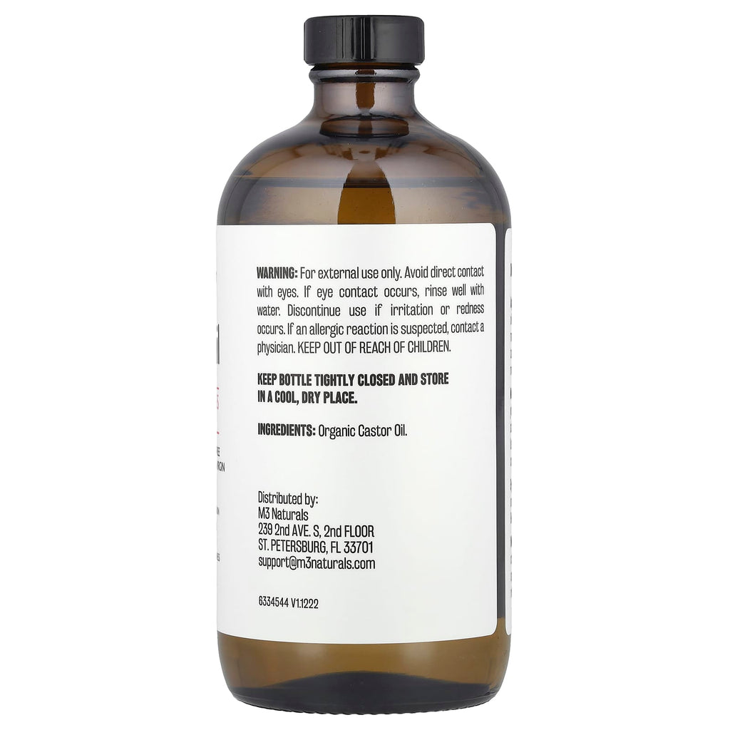 M3 Naturals, Castor Oil + Body Wrap Kit, 16.9 fl oz (500 ml)