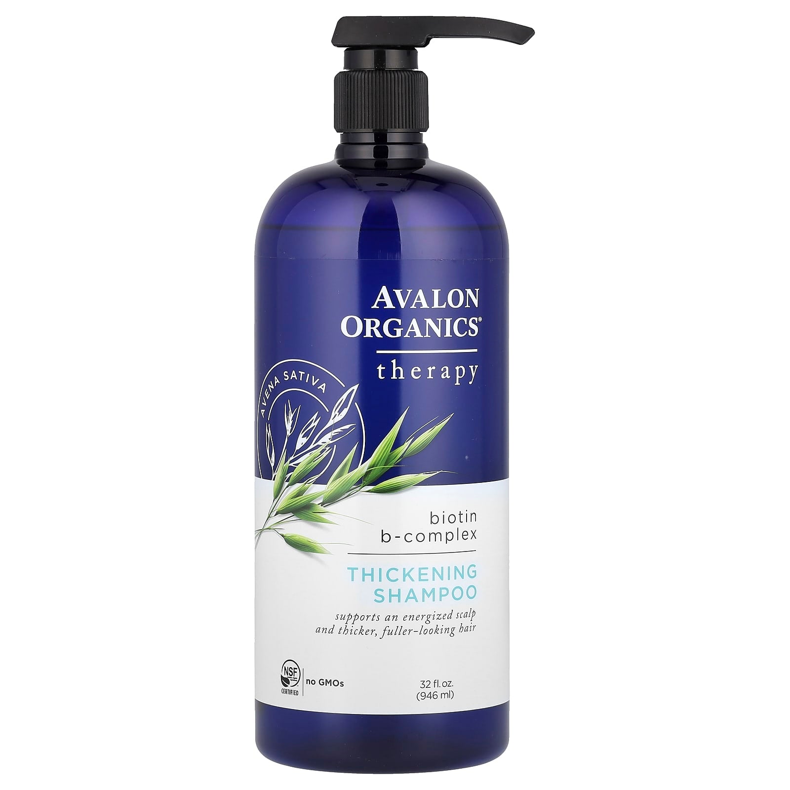 Avalon Organics, Thickening Shampoo, Biotin B-Complex, 32 fl oz (946 ml)