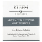 Kleem Organics, Advanced Retinol Moisturizer, Age-Defying Solution, 1.7 fl oz (50 ml)