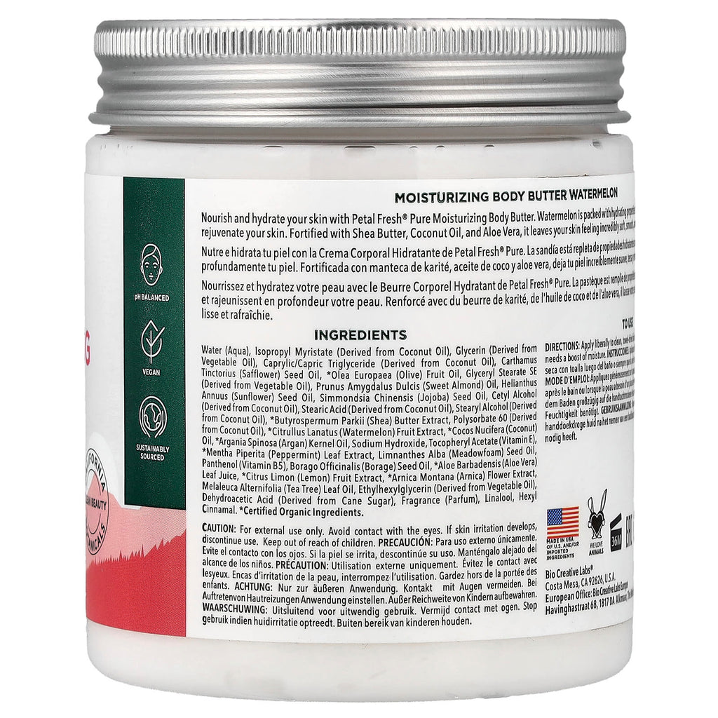 Petal Fresh, Moisturizing Body Butter, Watermelon, 8 oz (237 ml)
