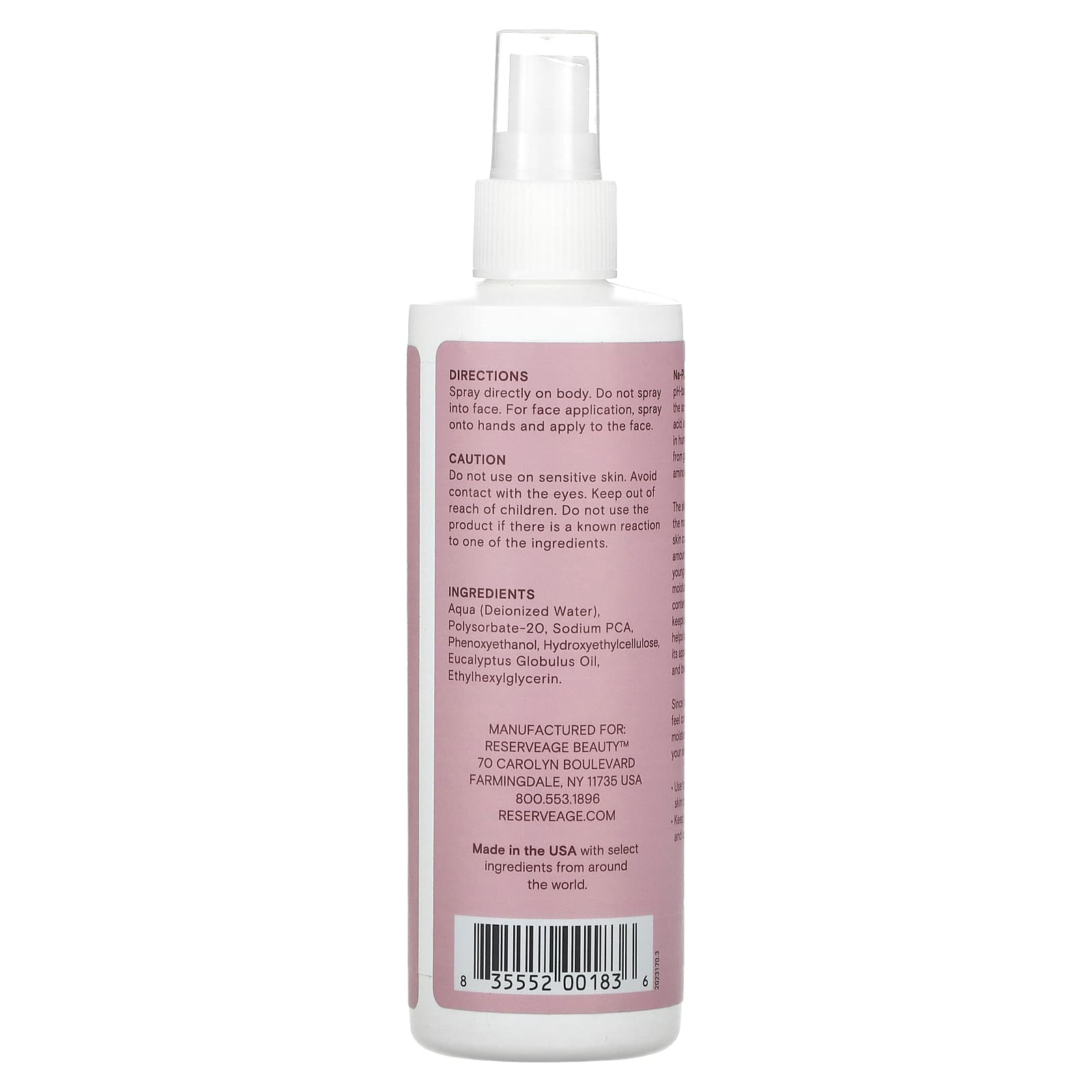 Reserveage Beauty, Beauty, Na-PCA, 8 fl oz (237 ml)