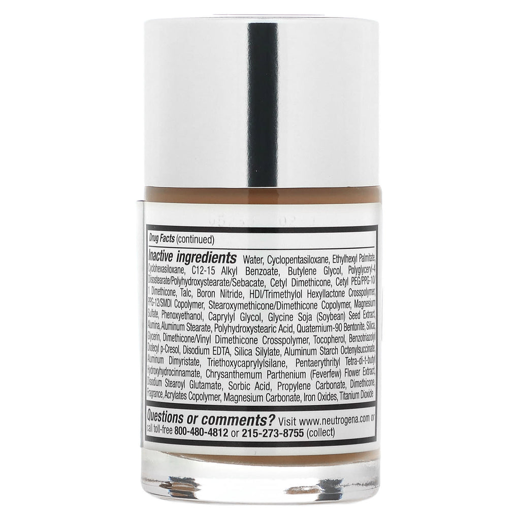 Neutrogena, Healthy Skin, Liquid Makeup, SPF 20, Warm Beige 90, 1 fl oz (30 ml)